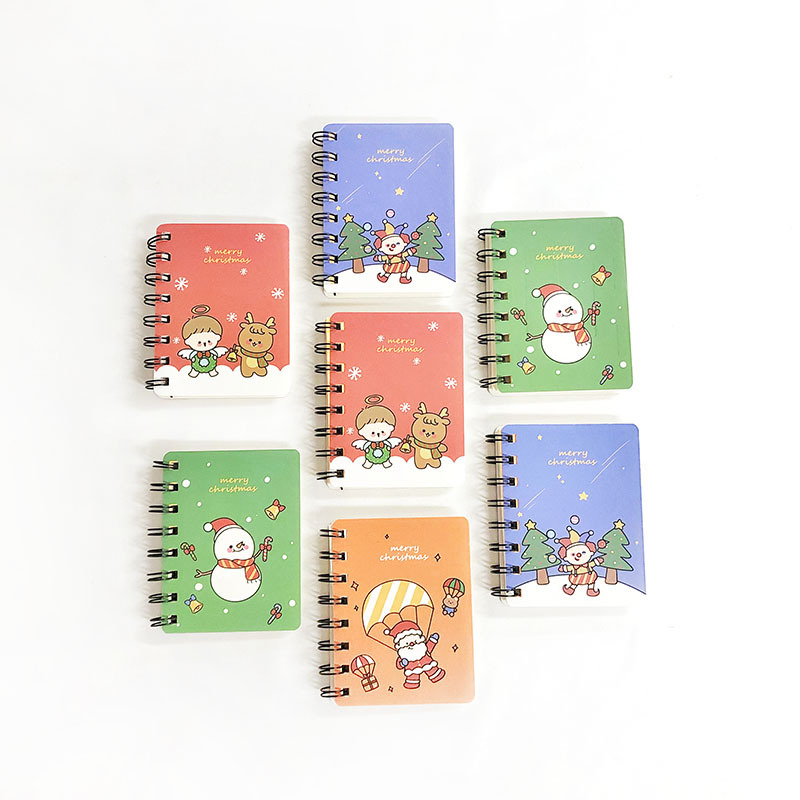 Christmas Themed Mini Spiral Notebook